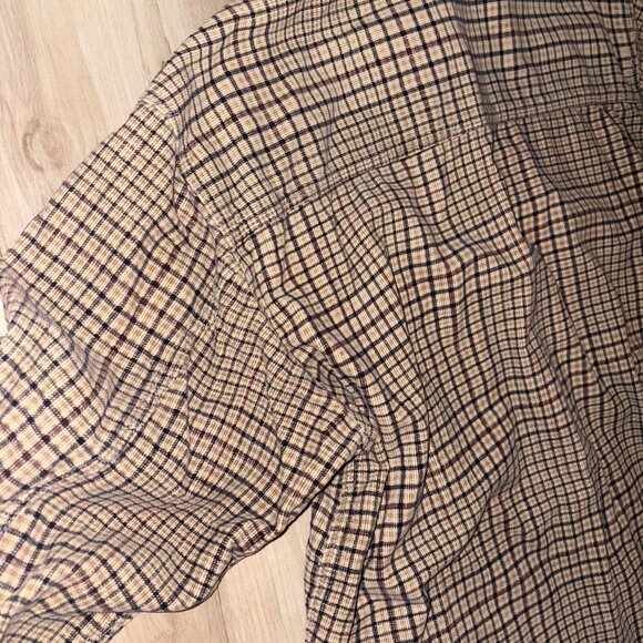 Vintage Prefab Classics Plaid Corduroy Button Up Large - Picture 8 of 9